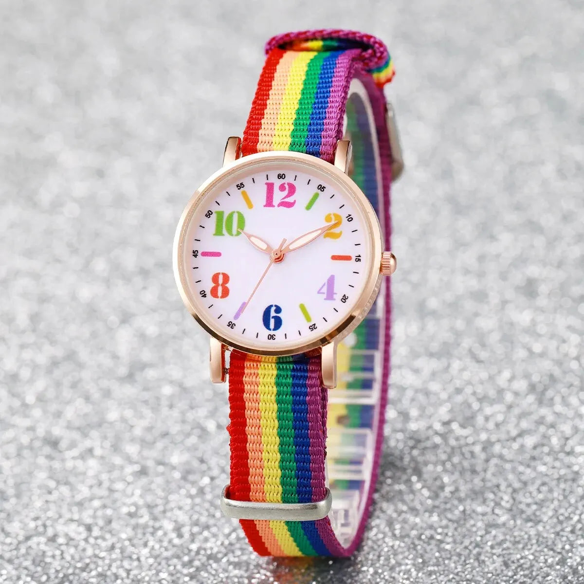 classic coloured fabric watch