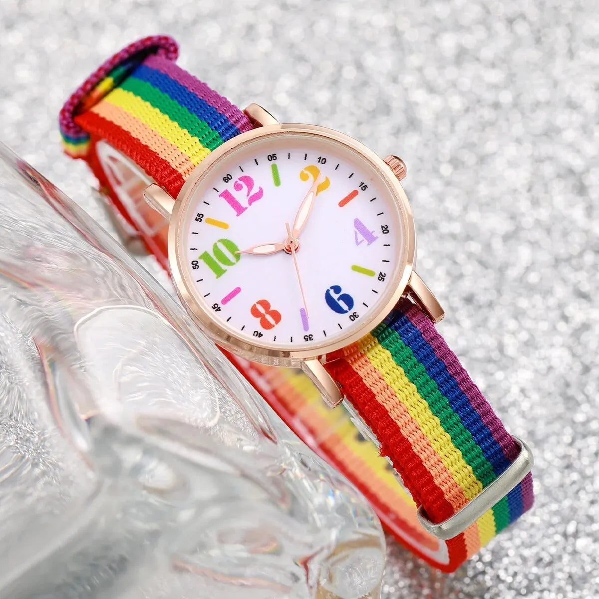 classic coloured fabric watch