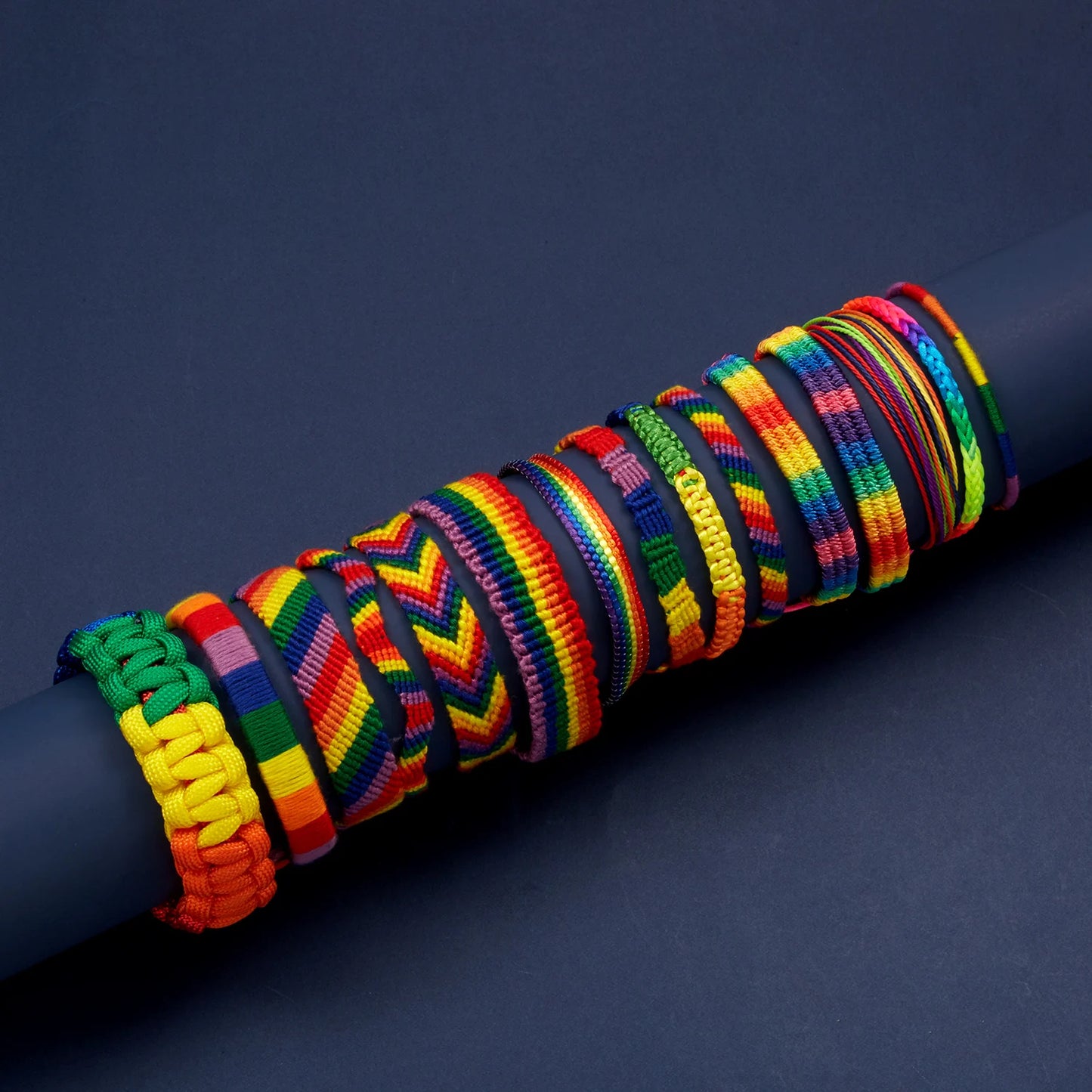colourful fabric bracelet