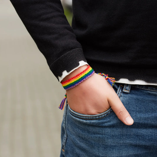 colourful fabric bracelet