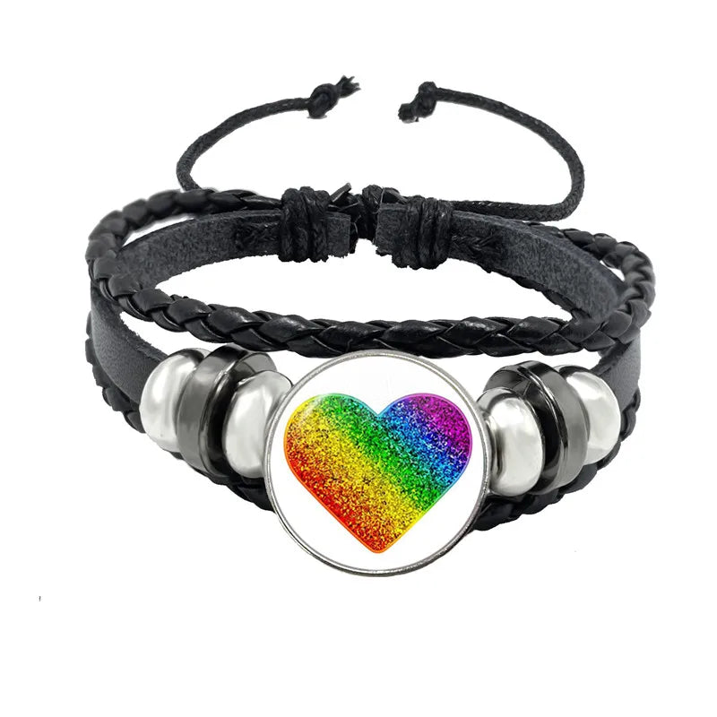 bracelet of different colours and shapes