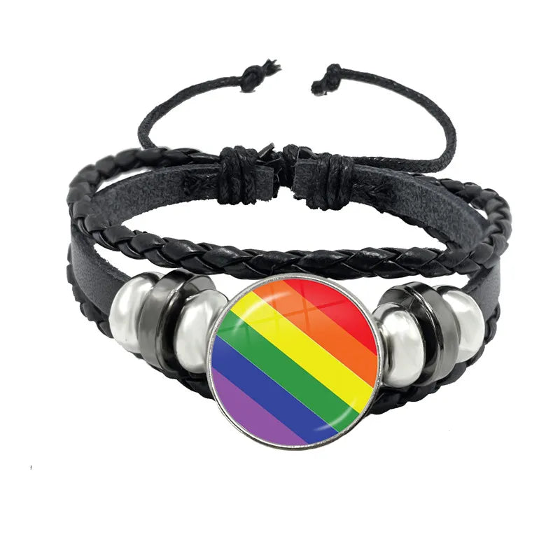 bracelet of different colours and shapes