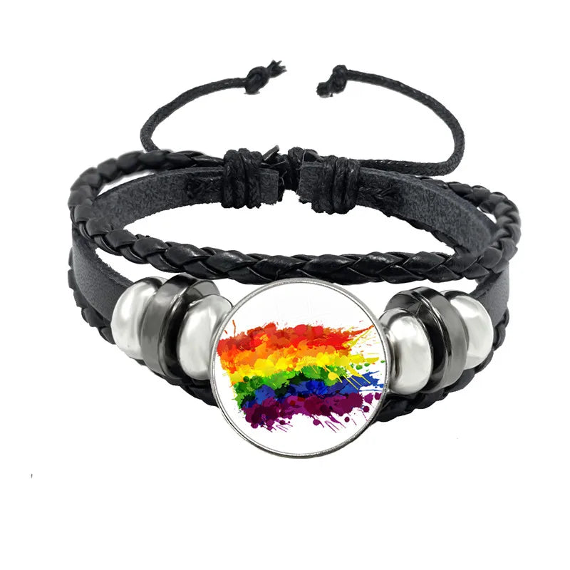 bracelet of different colours and shapes
