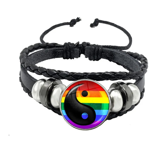 bracelet of different colours and shapes