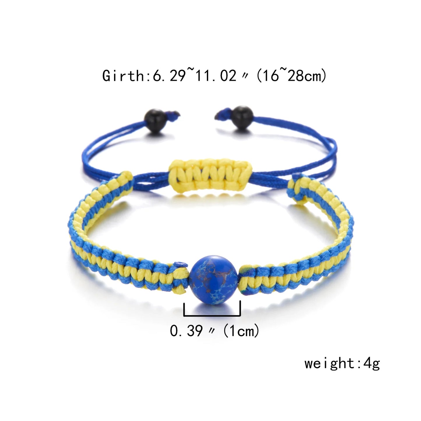 colourful fabric bracelet