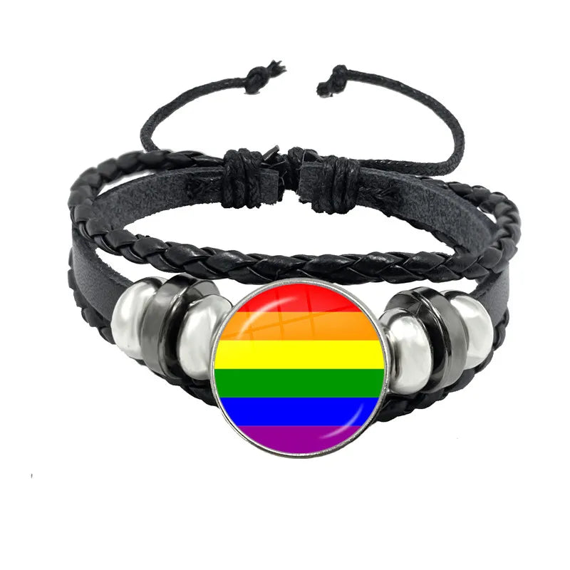 bracelet of different colours and shapes