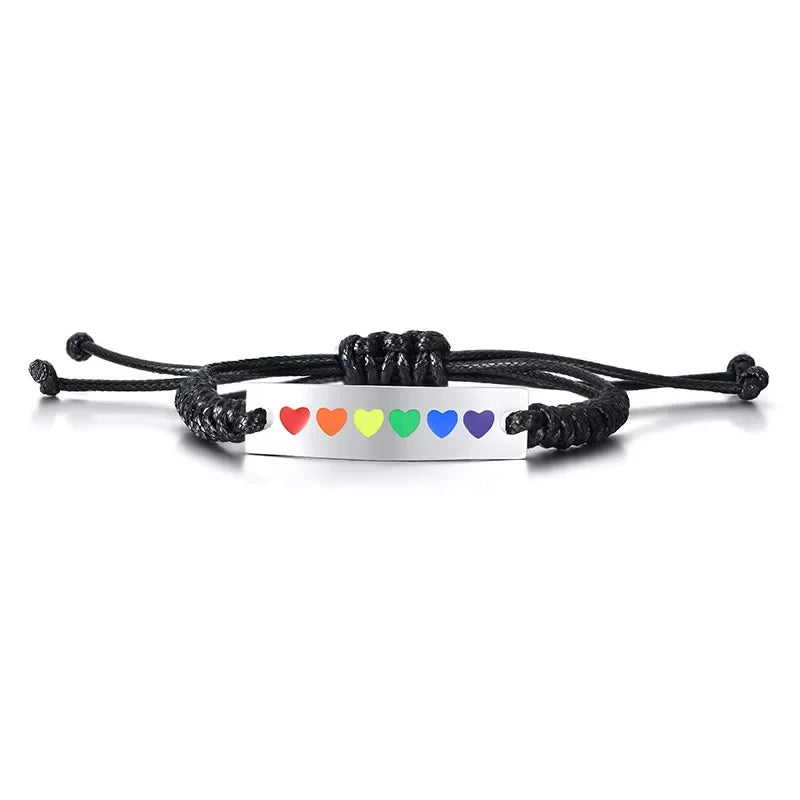 colourful hearts bracelet