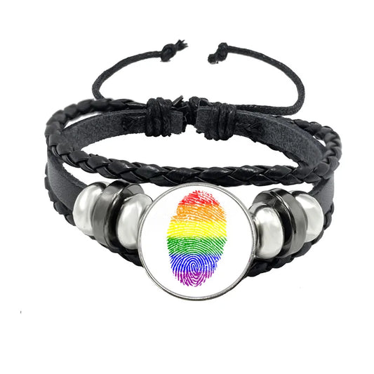 bracelet of different colours and shapes